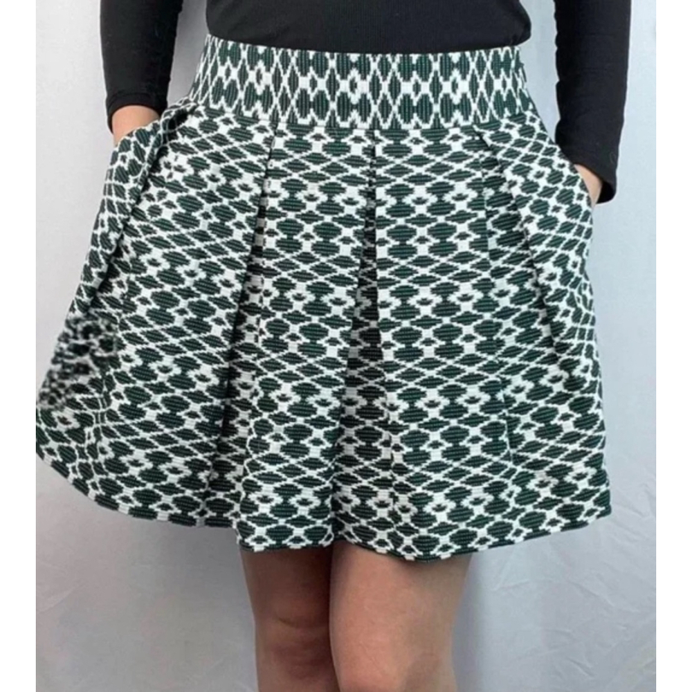 Banana Republic Green White Skirt Size 0